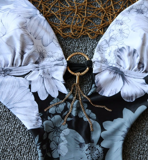Slimming Printed Swimsuit