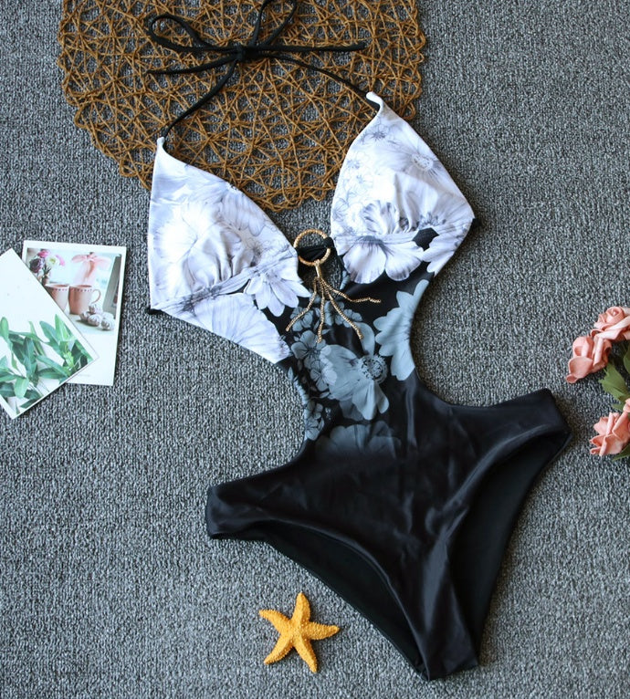Slimming Printed Swimsuit