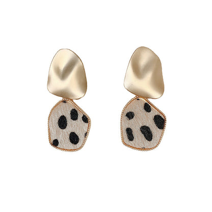 Vintage Leopard Stud Earrings