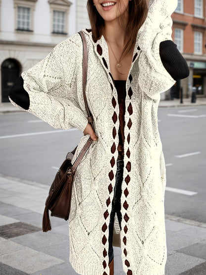 Retro Open Front Cardigan
