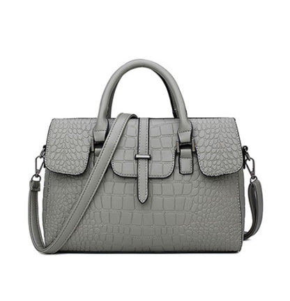 Embossed Stone Pattern Handbag
