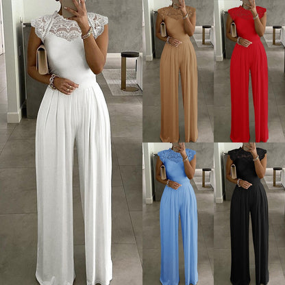Lace Collar Jumpsuit