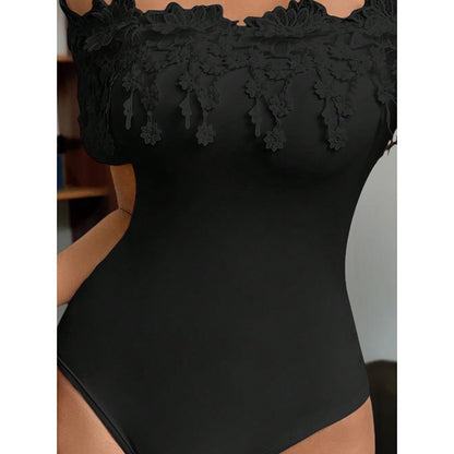 Women's Off Shoulder Short Sleeve Bodysuit
