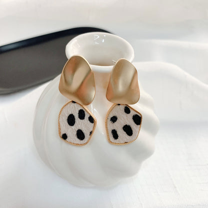 Vintage Leopard Stud Earrings
