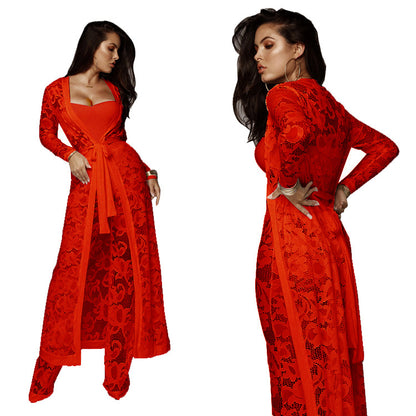 Autumn Lace Three-Piece Set
