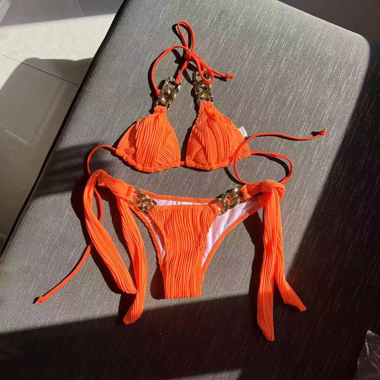 Split Swimsuit Chain Bikini