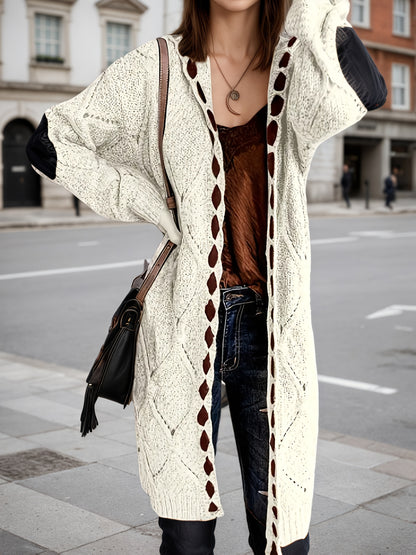 Retro Open Front Cardigan