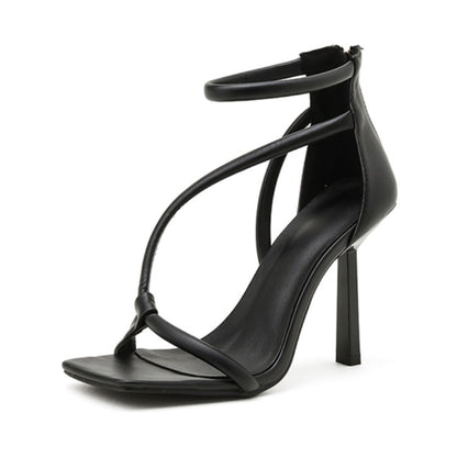 Square Toe Stiletto Sandals