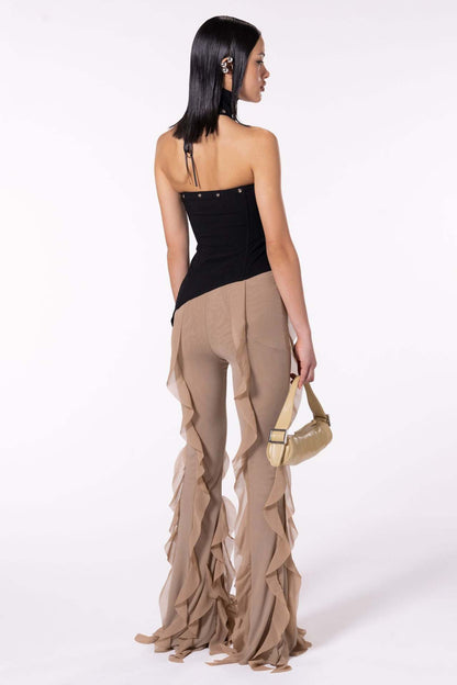 Slim Fit Micro Flared Pants