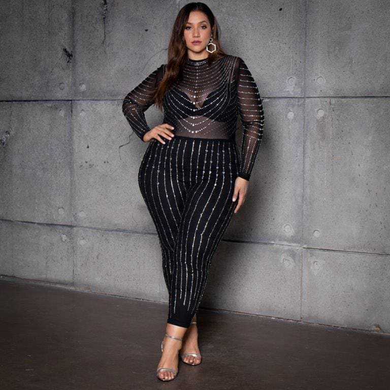High Stretch Mesh Jumpsuit