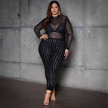 High Stretch Mesh Jumpsuit