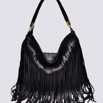 Double-Sided Tassel Handbag