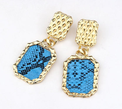 Snake Earrings Geometric Earrings