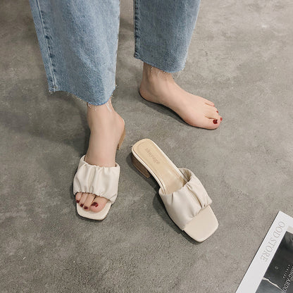 Square Head High Heels