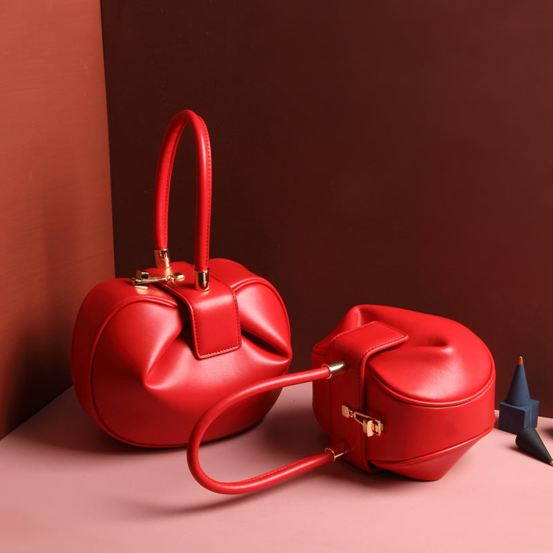 Leather Dumpling Handbag