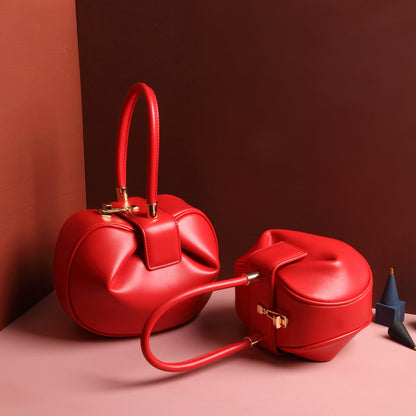 Leather Dumpling Handbag