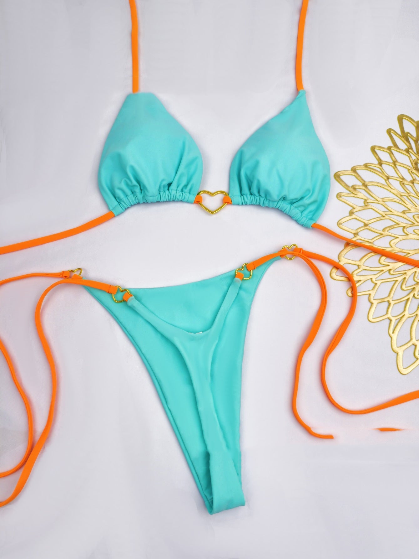 Lace-Up Bikini Swimsuit