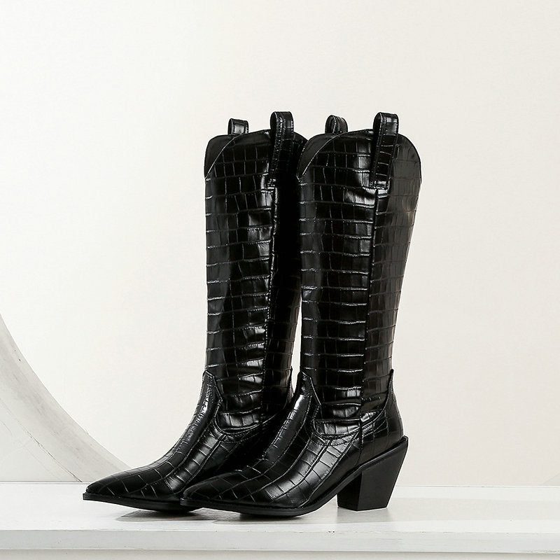 Long Boots Thick Heel Boots