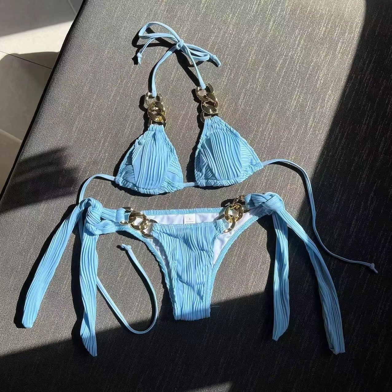 Split Swimsuit Chain Bikini
