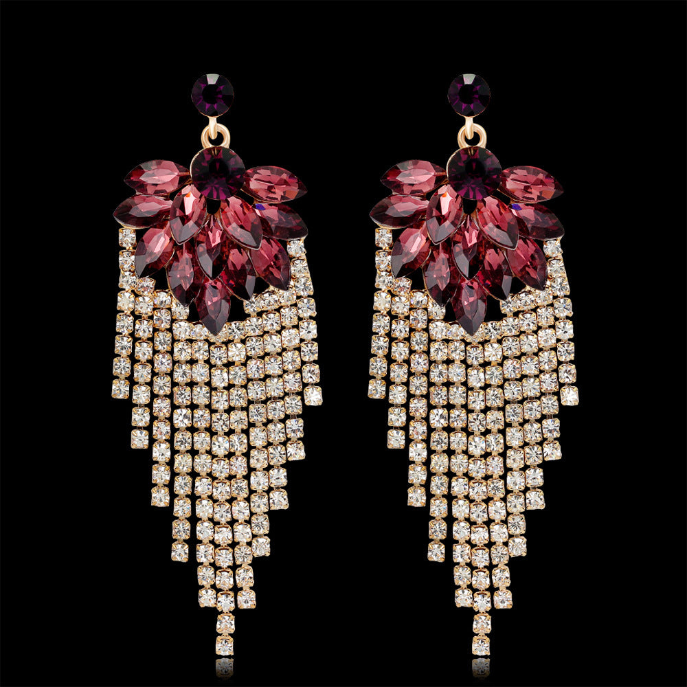 Shiny Rhinestone Earrings