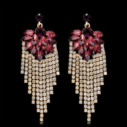 Shiny Rhinestone Earrings