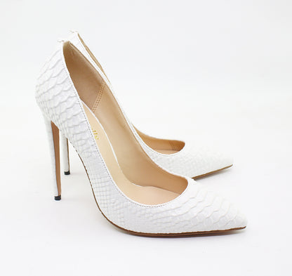Pointed Snake High Heels