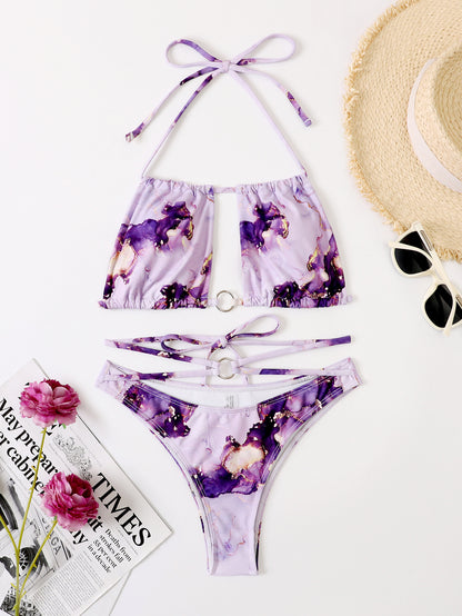 Tie Dye Ring Bikini Set
