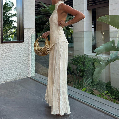 New Fashion Casual Loose Solid Color Two-piece Set