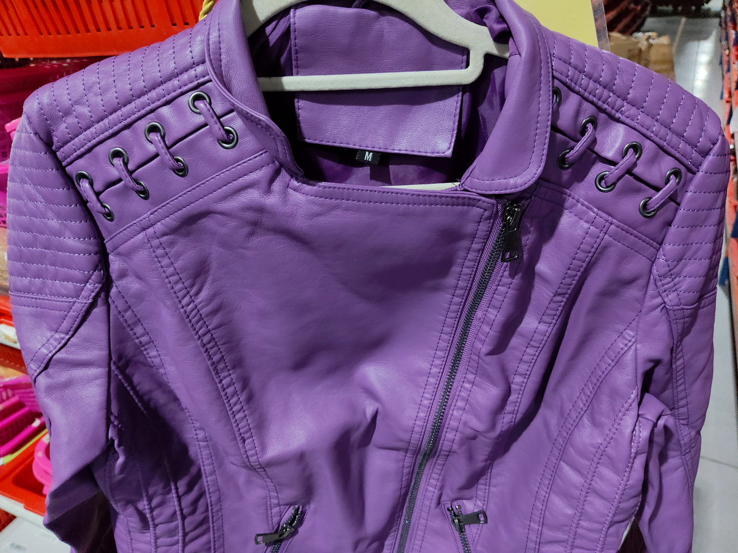 Women's Short Jackets Slim Thin Leather
