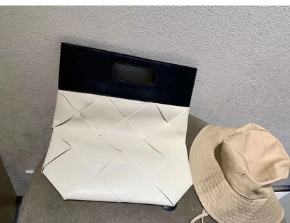 Embossed Woven Folding Clutch