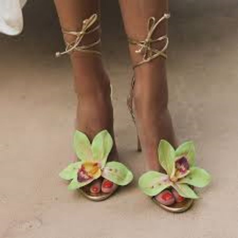 Metal Woven Fashion Sandals Strap