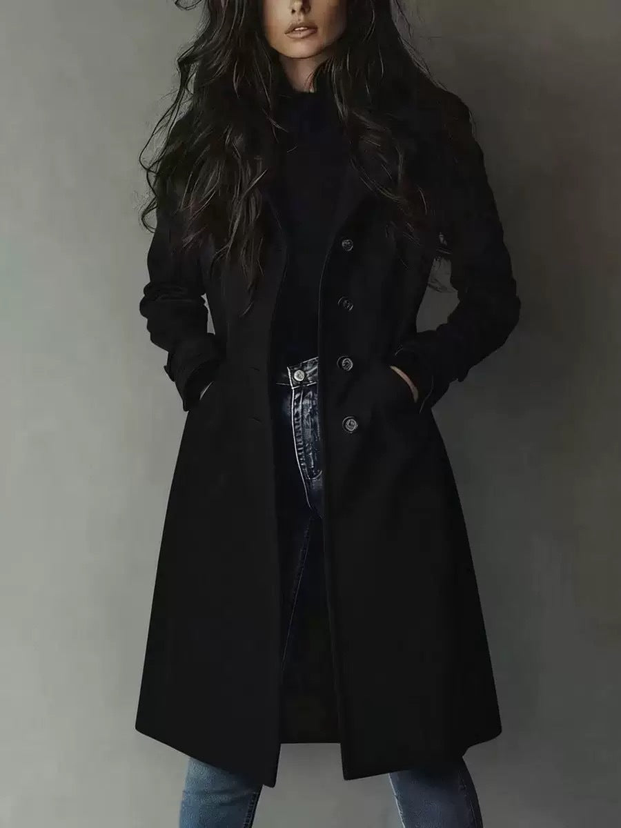 Womens Western Style Long Trench Coat