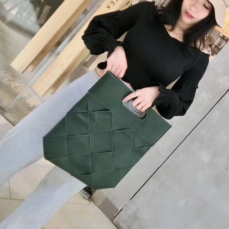 Embossed Woven Folding Clutch