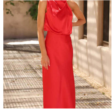 Summer Sleeveless Dress Ins Fashion Elegant Evening Party