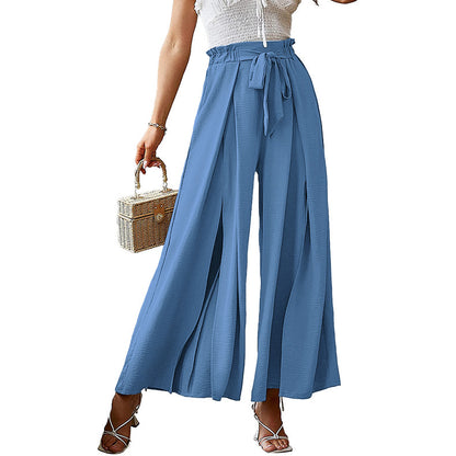 Loose High Waist Pleated Wide Leg Pants