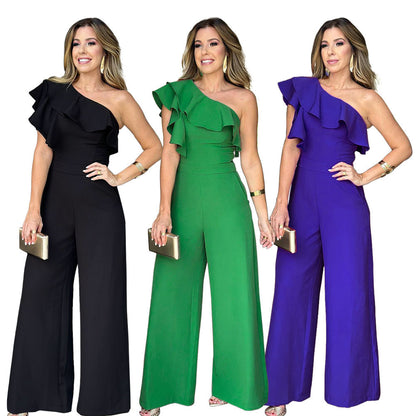 Loose Straight Temperament Women's Jumpsuit