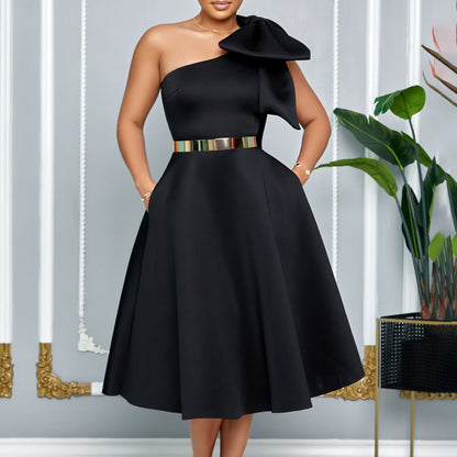 Solid-Color Sexy Evening Gown For Women