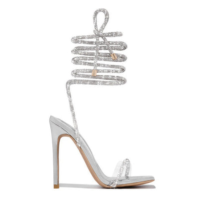 Square Toe Strappy Heel Sandals