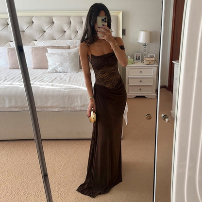 Sheer Lace Elegant Maxi Dress Women