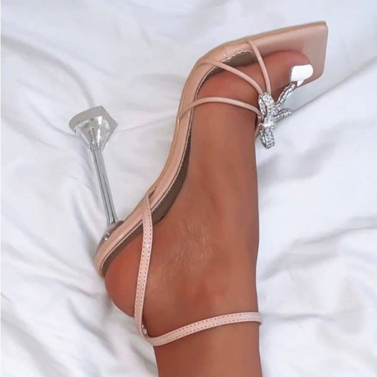 Wine Glass With Large Size Ladies High Heeled