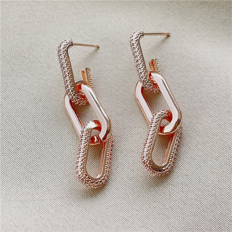 Women's Craft Micro Rhinestone Earrings