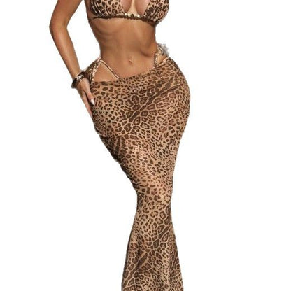 Three-Piece Split Swimsuit Set