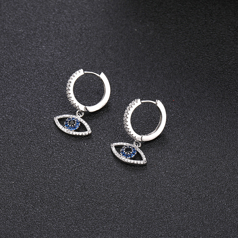 Blue Zircon Earrings