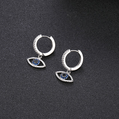 Blue Zircon Earrings
