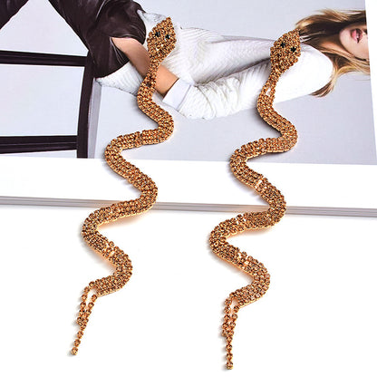 Fashion Snake-shaped Long Small Diamond