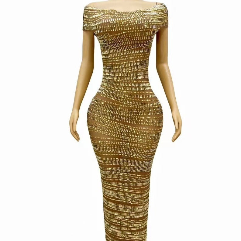Rhinestone Party Dress