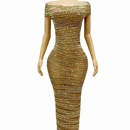 Rhinestone Party Dress