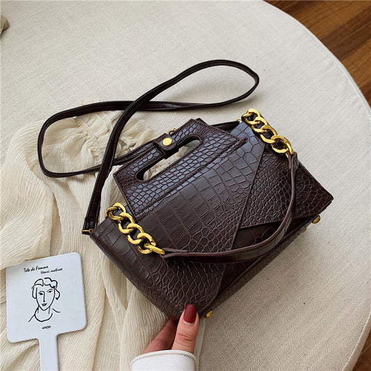 Hong Kong Style Fashion Chain Shoulder Messenger Handbag
