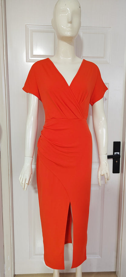 Slim-fit Short-sleeved Dress