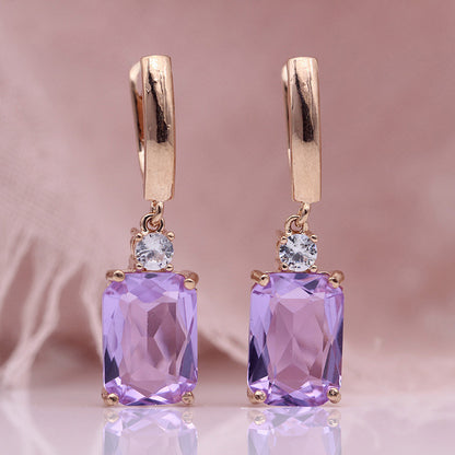 Natural Zirconium Earrings